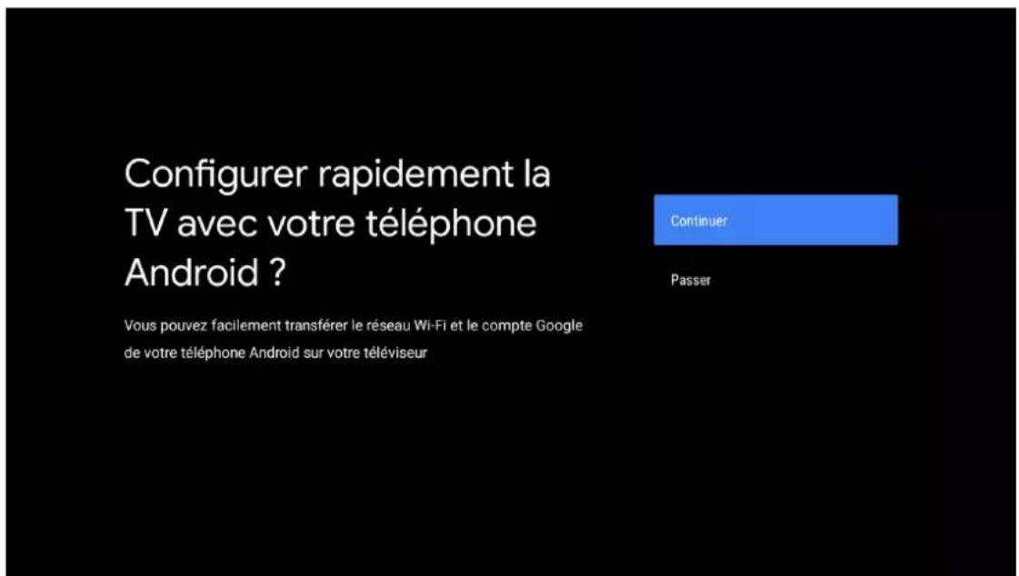THOMSON 65UA5S13 - Connexion au compte Google - 1