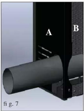 EDILKAMIN MICRON - COLLEGAMENTO USCITA FUMI DAL FIANCO DESTRO - 2
