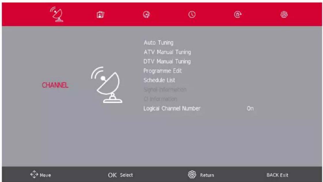 THOMSON Easy TV - Menu des chaînes - 1