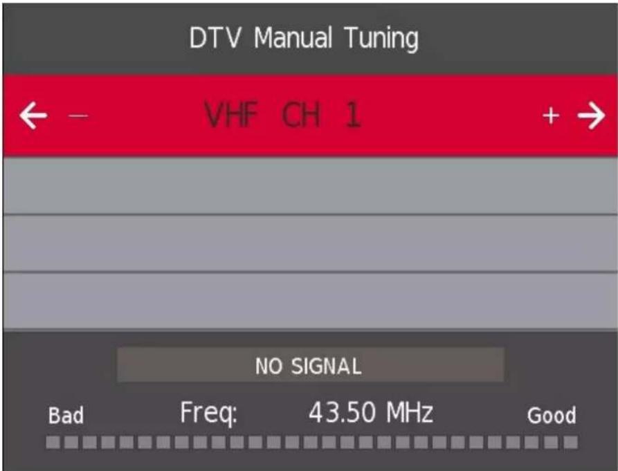THOMSON Easy TV - Syntonisation manuelle DTV - 1