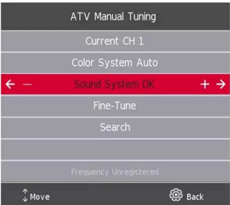 THOMSON Easy TV - Syntonisation manuelle ATV - 1