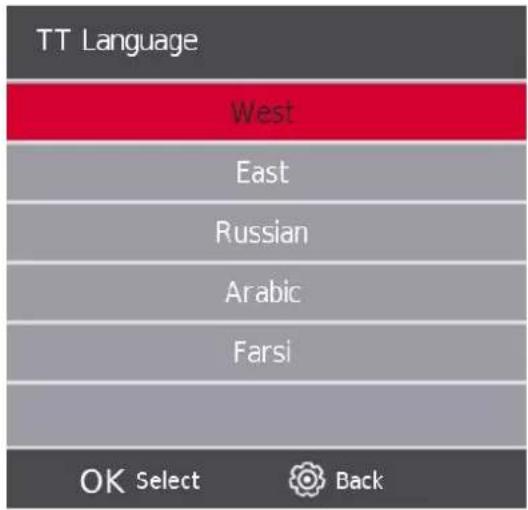 THOMSON Easy TV - Langue du TT (Télétexte) - 1