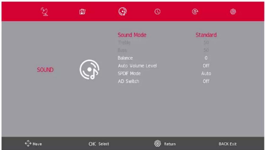 THOMSON Easy TV - Menu son - 1