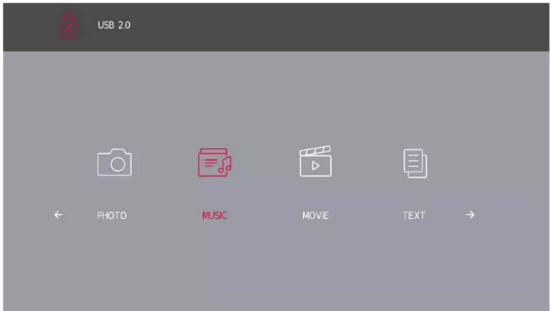 THOMSON Easy TV - Menu Musique - 1