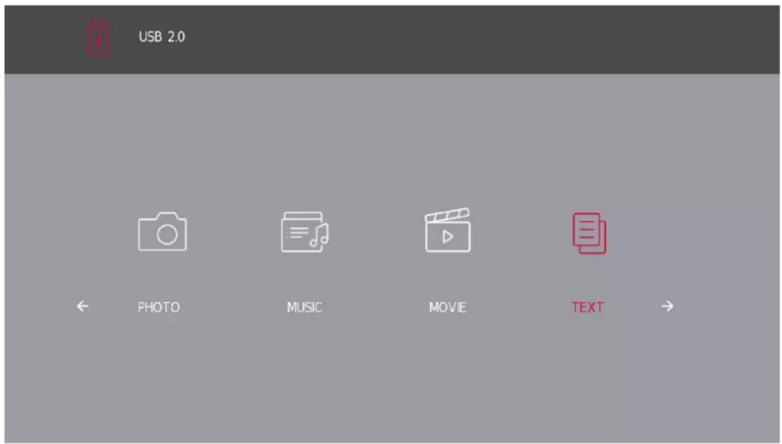 THOMSON Easy TV - Menu Texte - 1