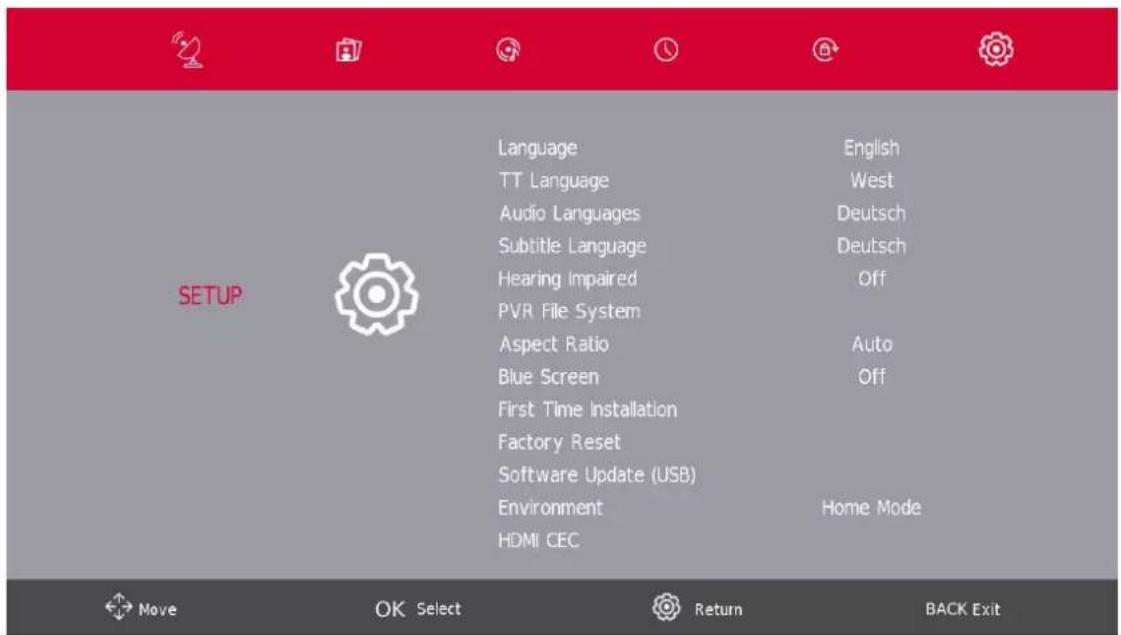 THOMSON Easy TV - Menu Configuration - 1