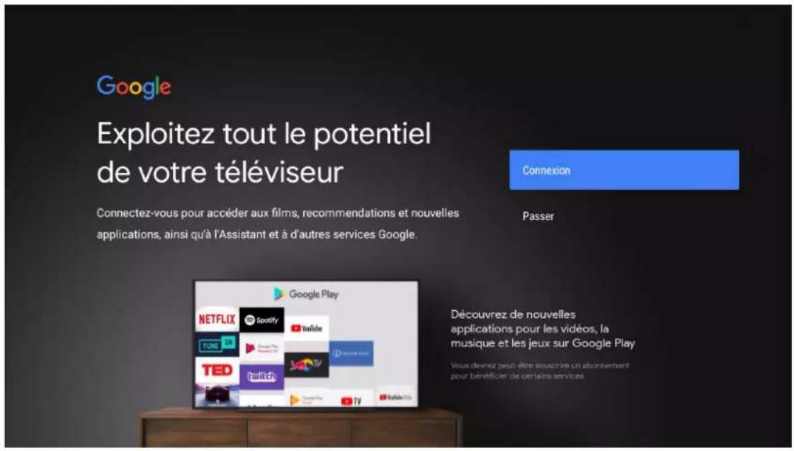 THOMSON 32HA2S13W - Connexion au compte Google - 2