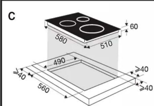 BRANDT BPI364DB - INDBYGNING I K∅KKENBORDPLADEN - 4
