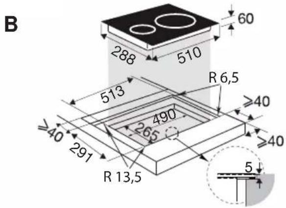BRANDT BPI364DB - INDBYGNING I K∅KKENBORDPLADEN - 3