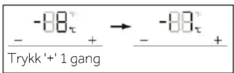 -88τ - + -88τ Trykk'+'1 gang