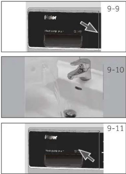 HAIER HD100-A2979N-S - Tömning av vattentanken - 1