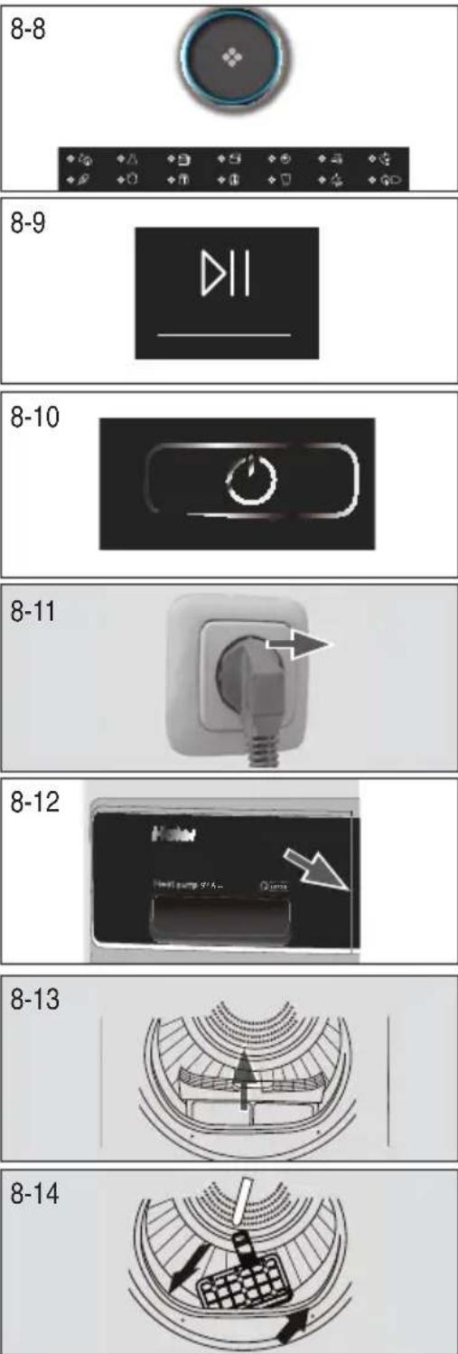 HAIER HD90-A2979N - Зареждане на сушилнята - 2
