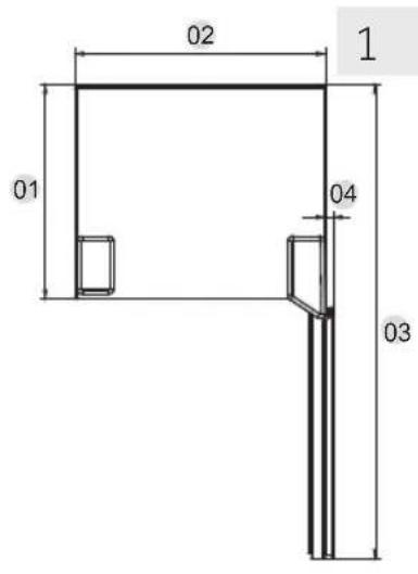 HAIER HWS34GGH1 - Platzbedarf - 1