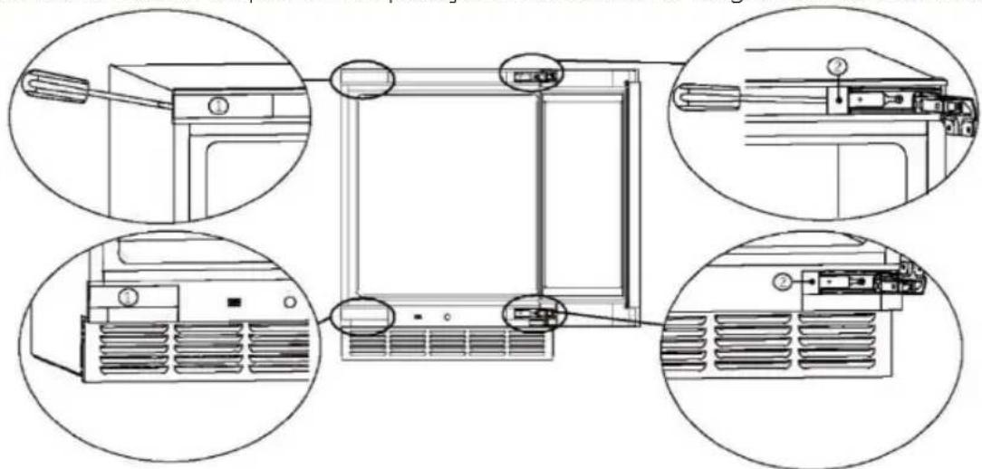 HAIER HUC44GDEH1 - Mudança de porta da direita para a esquerda - 1