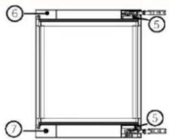 HAIER HUC44GDEH1 - 2) Desmontagem da porta - 6