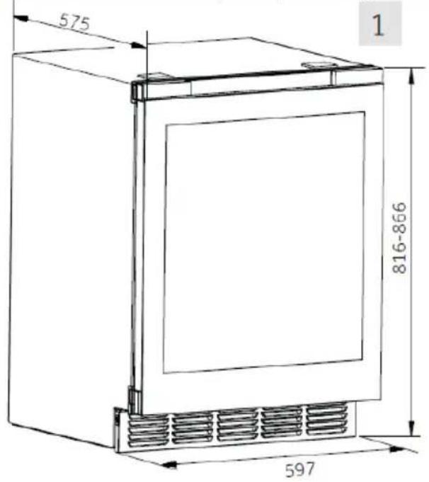 HAIER HUC44GDEH1 - Requisitos de espacio - 1