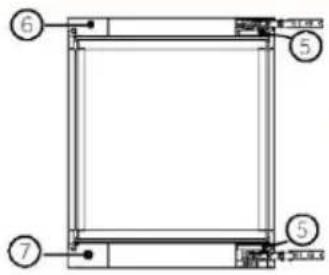 HAIER HUC44GDEH1 - 4) Remplacement des charnières supérieures et inférieures : - 4