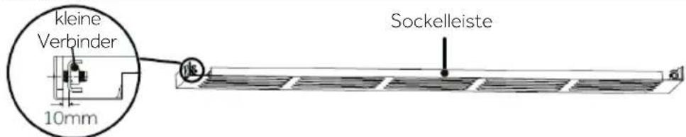 HAIER HUC44GDEH1 - 2) Vormontage der Sockelleiste - 1