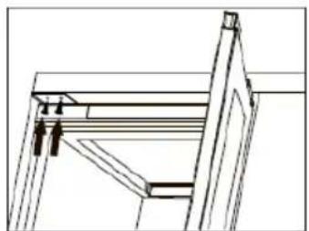 HAIER HUC44GDEH1 - Bevestiging aan de kast - 2