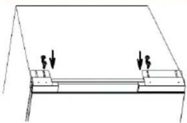 HAIER HUC44GDEH1 - Instalação dos suportes fixos - 3