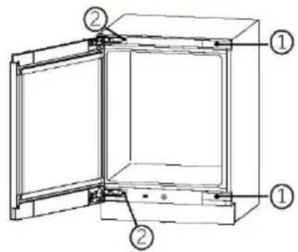 HAIER HUC44GDEH1 - Installazione dello sportello: - 1