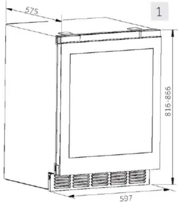 HAIER HUC44GDEH1 - Požiadavky na priestor - 1