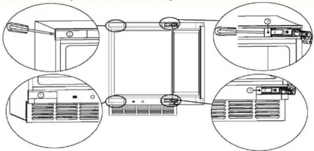 HAIER HUC44GDEH1 - Cambiar la puerta de derecha a izquierda - 1