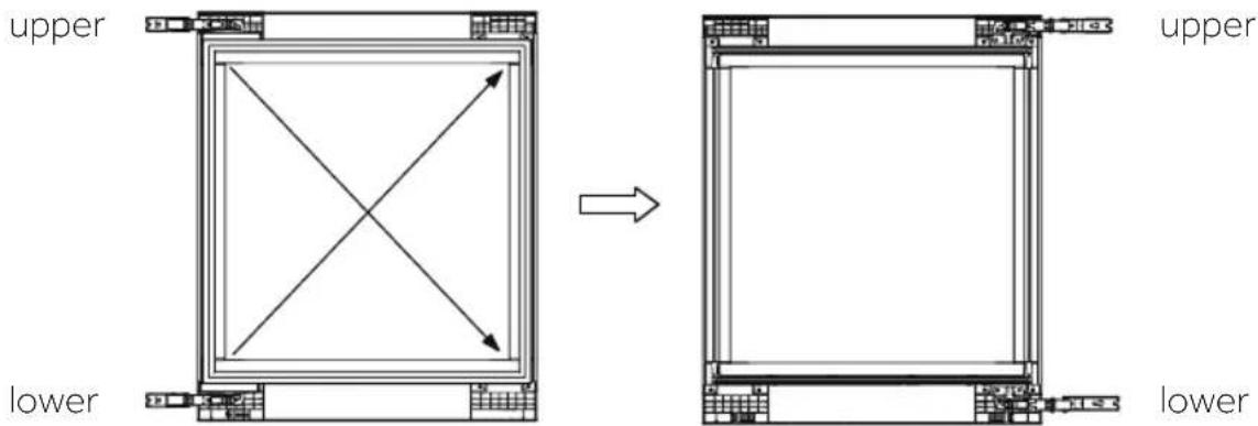 HAIER HUC44GDEH1 - 4) Swapping Upper and Lower Hinges: - 2
