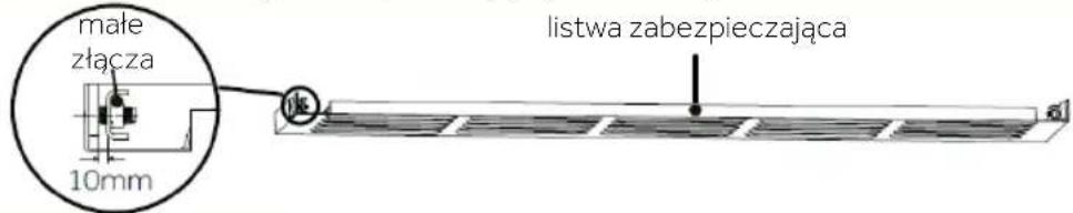 HAIER HUC44GDEH1 - 2) Wstępny montaż listwy zabezpieczające - 1