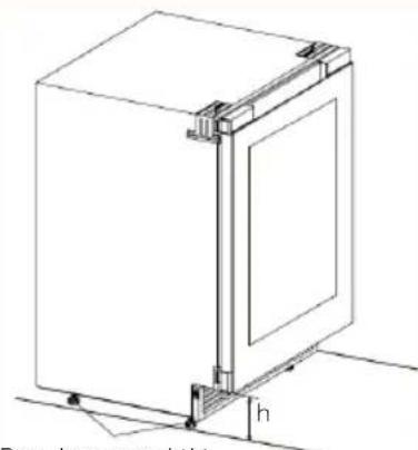 HAIER HUC44GDEH1 - Regulacja dolnych nóżek - 1