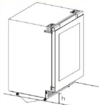 HAIER HUC44GDEH1 - Regolazione dei piedini inferiori - 2