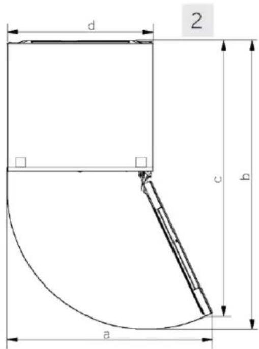 HAIER HUC44GDEH1 - Požiadavky na priestor - 2