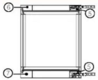 HAIER HUC44GDEH1 - 4) Intercambiar las bisagras superior e inferior: - 4