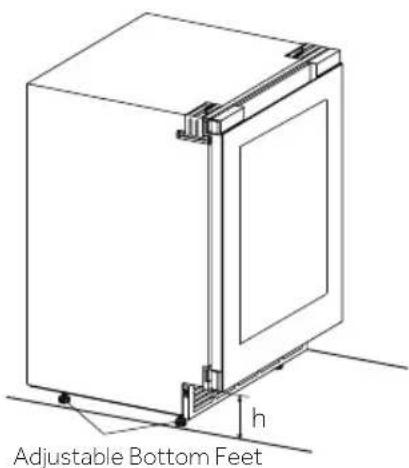HAIER HUC44GDEH1 - Adjusting the Bottom Feet - 2