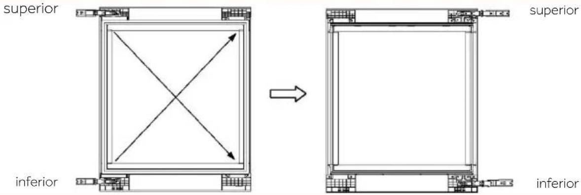 HAIER HUC44GDEH1 - 4) Intercambiar las bisagras superior e inferior: - 2