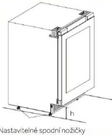 HAIER HUC44GDEH1 - Nastavení spodních nožiček - 2