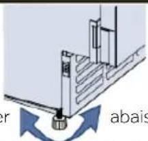 HAIER HUC44GDEH1 - Réglage des pieds inférieurs - 1