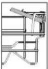 HOTPOINT HFC 3B19 X - FOLDABLE FLAPS WITH ADJUSTABLE POSITION - 2