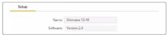 Blackmagic Design Ultimatte 12 - 设置页面 - 2