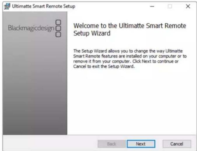 Blackmagic Design Ultimatte 12 - 安装UltimatteSmartRemoteSetup - 1