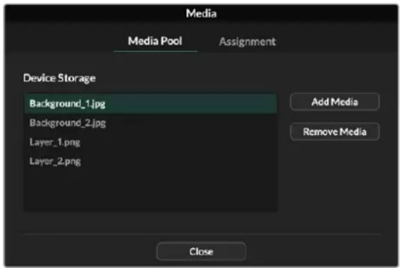 Blackmagic Design Ultimatte 12 - Usare l'archivio multimediae - 1