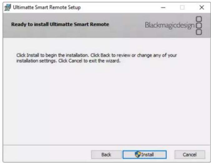 Blackmagic Design Ultimatte 12 - Installing Ultimatte Smart Remote Setup - 2