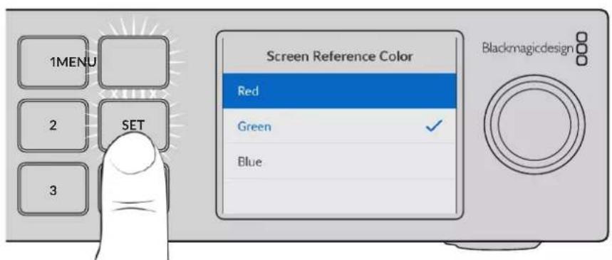 Blackmagic Design Ultimatte 12 - LCD Menu Settings - 3