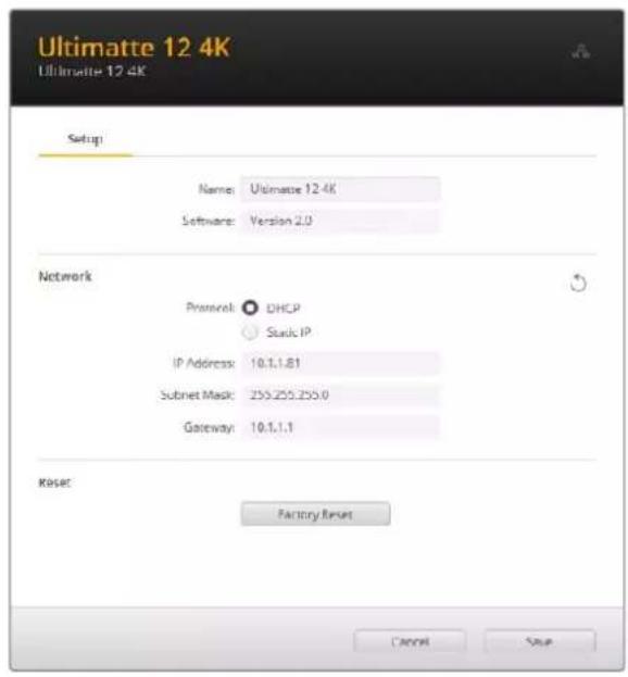 Blackmagic Design Ultimatte 12 - Setup - 1