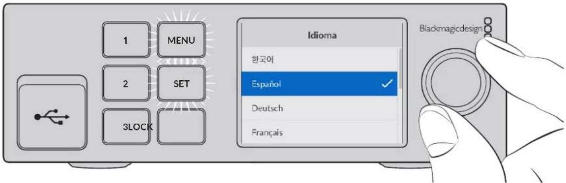 Blackmagic Design Ultimatte 12 - Configuración del idioma - 1