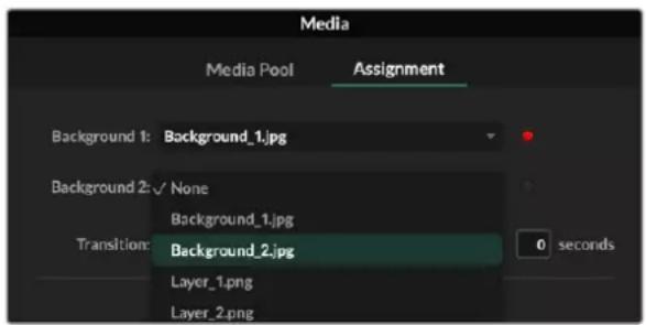 Blackmagic Design Ultimatte 12 - Usare l'archivio multimediae - 2