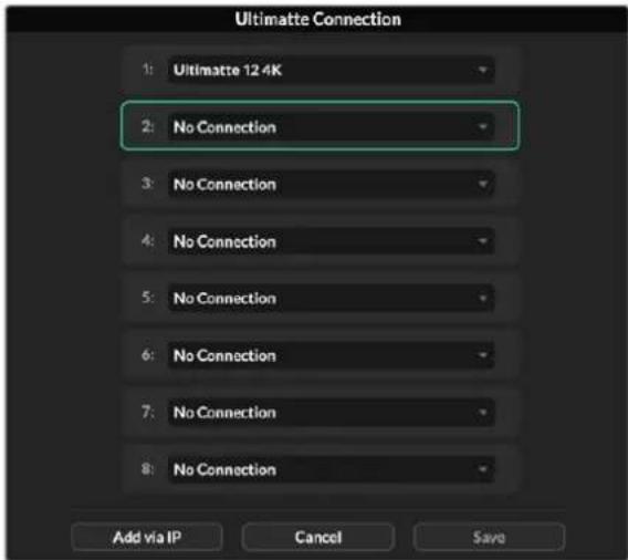 Blackmagic Design Ultimatte 12 - ト番号の割当 - 1