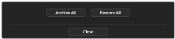 Blackmagic Design Ultimatte 12 - Wiederherstellen eines Archivs - 1