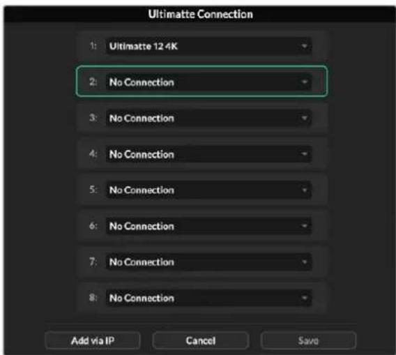 Blackmagic Design Ultimatte 12 - Asignación de númeroos a las unidades - 1