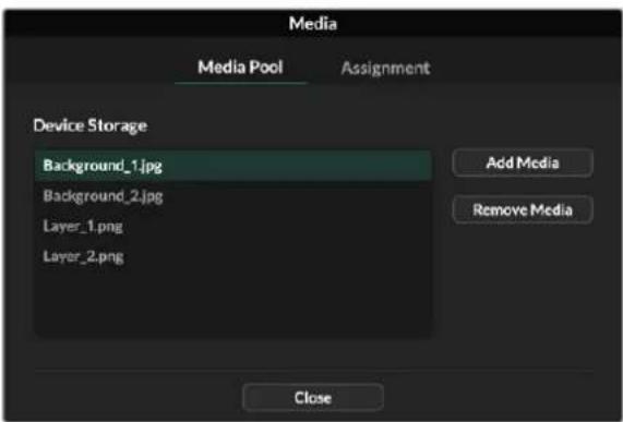 Blackmagic Design Ultimatte 12 - Uso del panel multimedia. - 1